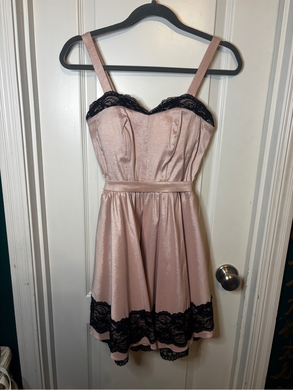 Women's Pink Lace-Trim Fit & Flare Dress - Brand Delia’s